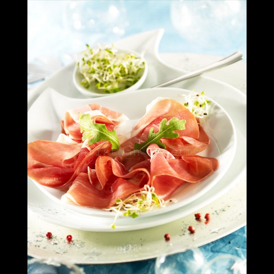 Photo ambiance de jambon de Parme
