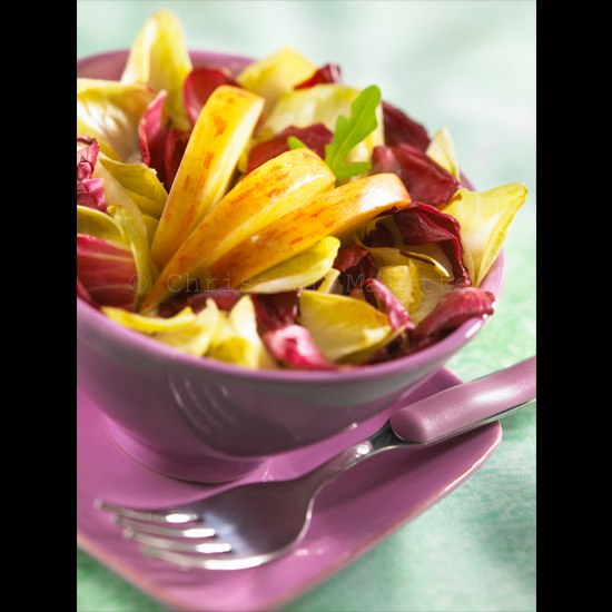 Photo de salade d'endives et pommes