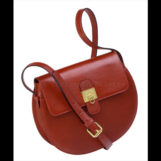 photo de sac à main en cuir rouge