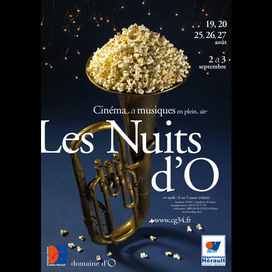 photo publicité d'un tuba et pop-corn