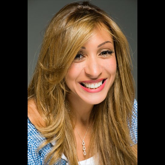 photo, portrait de femme en studio, Malika